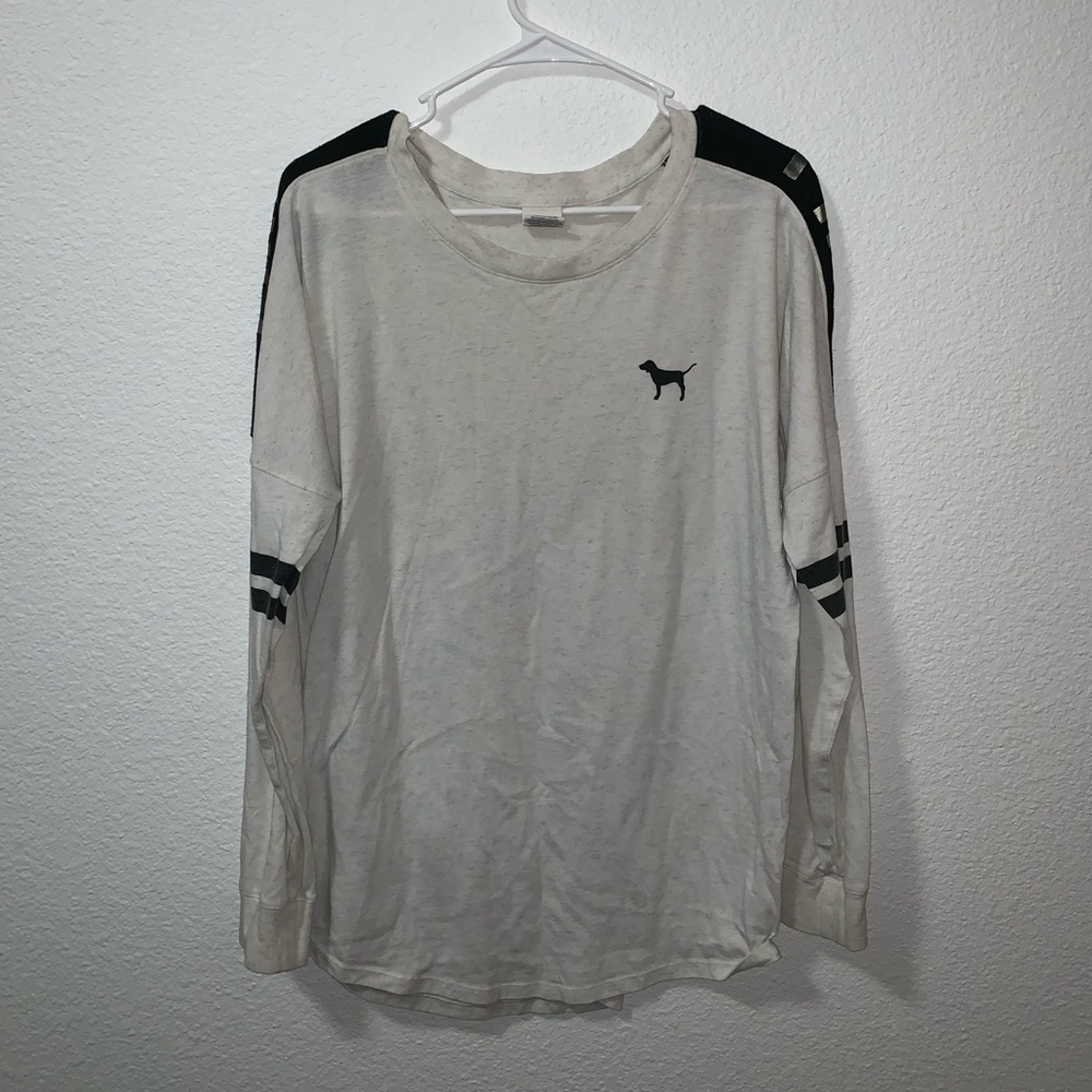VS Pink White Long Sleeve